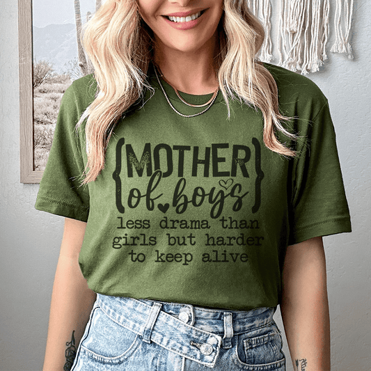 Mother Of Boys Tee-0
